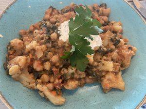 Kichererbsen Dal  at Badezeit Strandrestaurant in Westerland