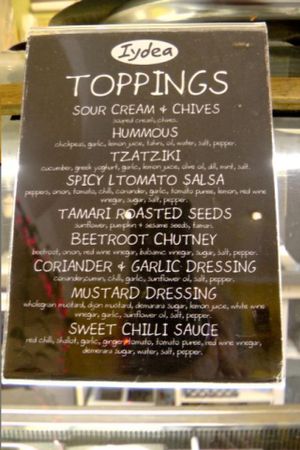 Nice variety of toppings at Iydea in Brighton