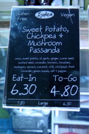 One of many tasty vegan dishes  at Iydea in Brighton