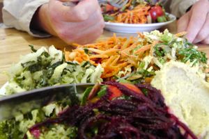 Such a great selection of salad options. at Iydea in Brighton