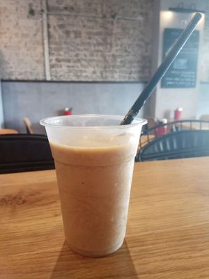 vegan ice coffe!!  at Goodness in Tel Aviv