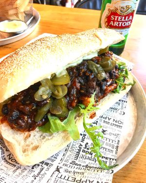 Amazing Vegan Sloppy Joe at Goodness in Tel Aviv