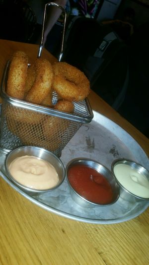 טבעות בצל  at Goodness in Tel Aviv