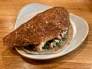 buckwheat crepe at Goodness in Tel Aviv
