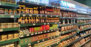 Well stocked on vegan ingredients at Olive - Mercadinho Natural in Sao Paulo