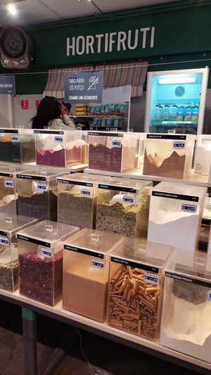Bulk products at Olive - Mercadinho Natural in Sao Paulo
