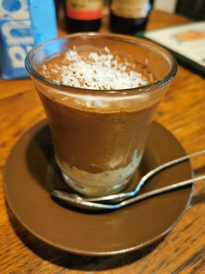 Chocolate mousse at Chilimosa in Tarifa