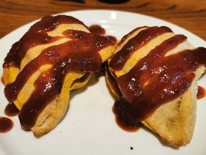 Samosas at Chilimosa in Tarifa