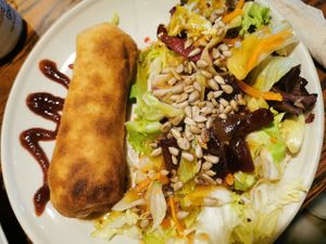 Tofu sausage at Chilimosa in Tarifa