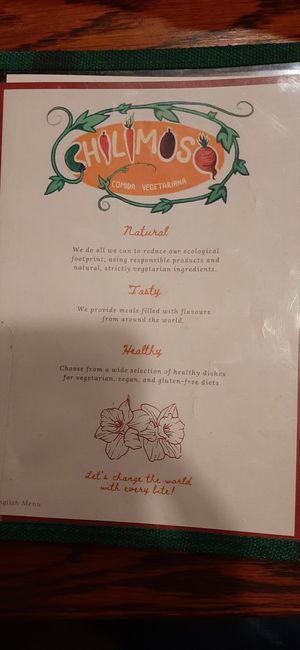 Karte at Chilimosa in Tarifa