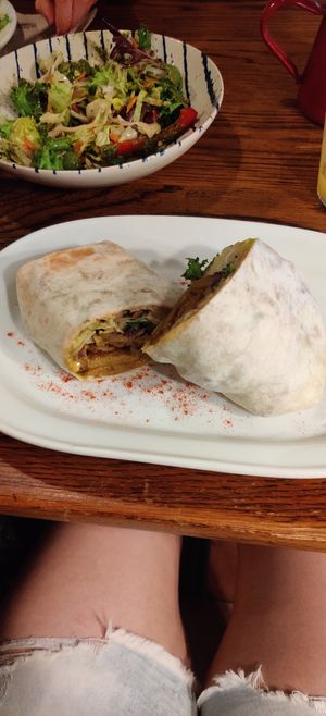 Seitan kebab at Chilimosa in Tarifa