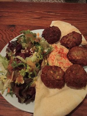 Falafel at Chilimosa in Tarifa