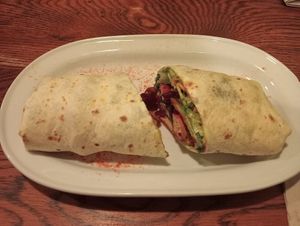 Wrap de tofu ahumado at Chilimosa in Tarifa