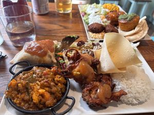 Vegan Indian Selection  at Chilimosa in Tarifa