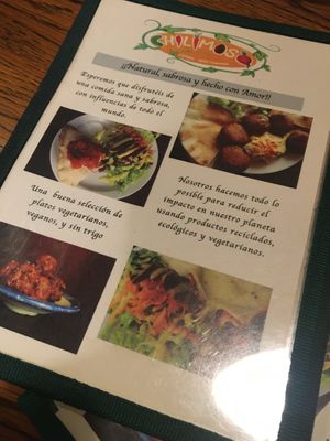 Chilimosa menú  at Chilimosa in Tarifa