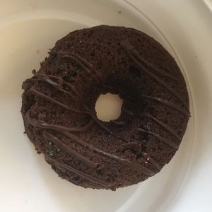 vegan chocolate donut at Pieces in St Louis
