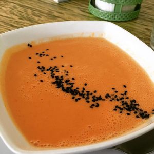 Sopa de tomate at Bevegan in San Luis Potosi