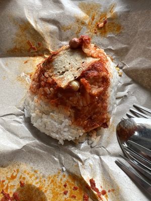 Nasi lemak 5/10  at Jian Jian Vegetarian Food in Penang