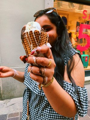 Coconut was the best, mixed with a little chocolate was like bounty chocolates at VanillaBio in Como