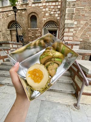Pistachio croissant  at Pasalidis in Thessaloniki