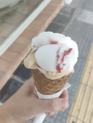 Vegan ice cream at Pasalidis in Thessaloniki