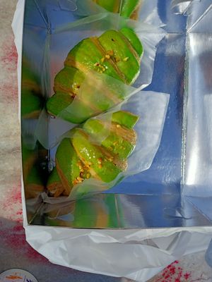 Pistachio croissant at Pasalidis in Thessaloniki