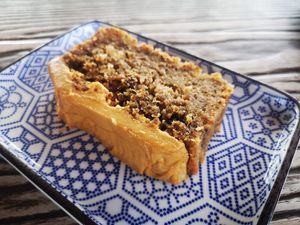 Coffee and Walnut Cake at Ellie's Cafe in Port Kennedy