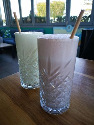 Caramel Oat Thickshake, and Oat Chocolate Milkshake at Ellie's Cafe in Port Kennedy