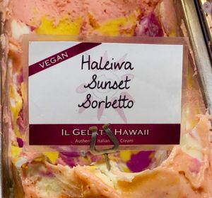 Hale'iwa Sunset Sorbetto at Il Gelato Café - Hale'iwa in Haleiwa