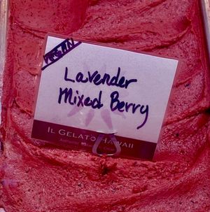 Lavender Mixed Berry at Il Gelato Café - Hale'iwa in Haleiwa