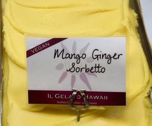 Mango Ginger Sorbetto at Il Gelato Café - Hale'iwa in Haleiwa