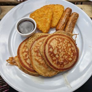 Vegan pancakes (7/10) at Kenny's Rock and Soul Cafe in Brighton