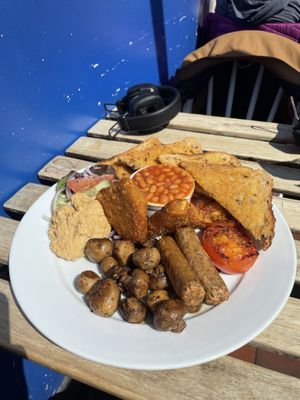 vegan english breakfast (12£)  at Kenny's Rock and Soul Cafe in Brighton