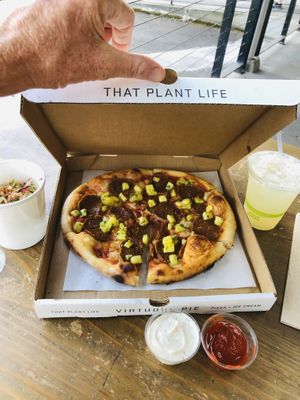 add pineapple  at Virtuous Pie in Portland