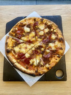 Sweet Pepper & Sausage #Veganuary at Virtuous Pie in Portland