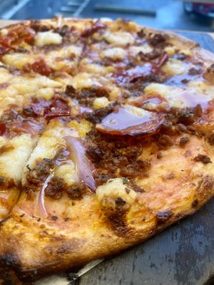 Sweet Pepper & Sausage #Veganuary at Virtuous Pie in Portland