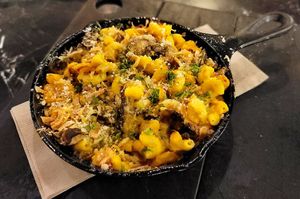 Truffle Mac and cheese  #Veganuary at Virtuous Pie in Portland