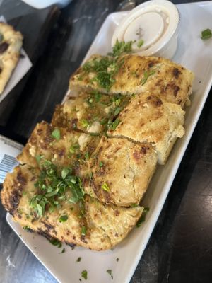 Garlic Focaccia bread. So tasty!  at Virtuous Pie in Portland