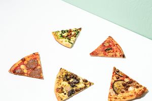 Pizza by the slice available daily for lunch and all days on weekends at Virtuous Pie in Portland