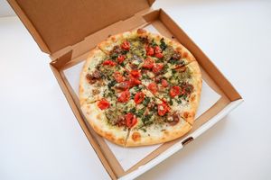 little italy pizza at Virtuous Pie in Portland