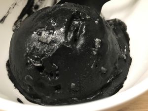 Banana-Charcoal-Coconut Ice Cream at Virtuous Pie in Portland