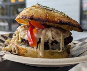 Knot A Burger at Virtuous Pie in Portland