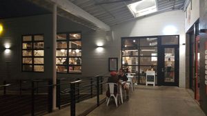 Outside at Virtuous Pie in Portland