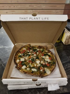 That PLANT LIFE... ULTRAVIOLET PIE at Virtuous Pie in Portland