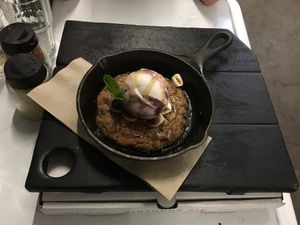 Skillet cookie! at Virtuous Pie in Portland