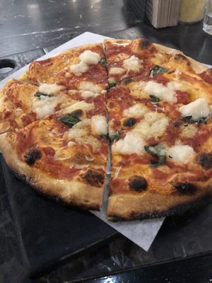 Margarita Pizza at Virtuous Pie in Portland