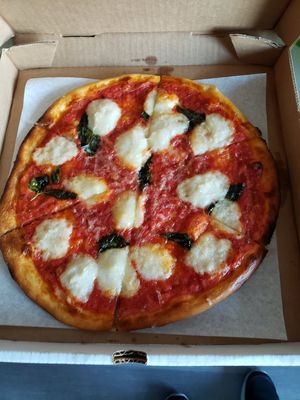 Margherita = yummmmm at Virtuous Pie in Portland