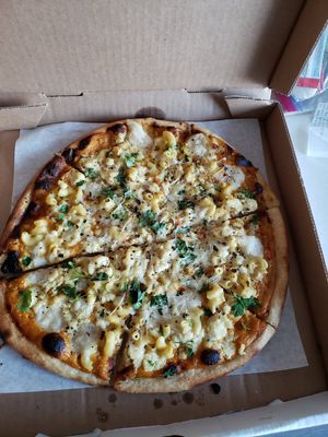 MAC + CHEEZA

 = Holy dayum! at Virtuous Pie in Portland