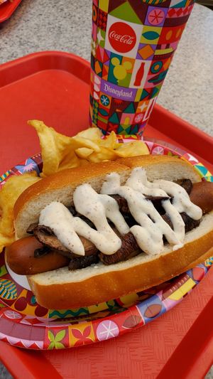 Vegan Philly dog at Disneyland - Award Weiners in Anaheim