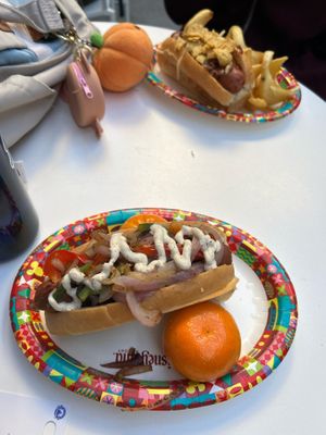 vegan hot dog at Disneyland - Award Weiners in Anaheim
